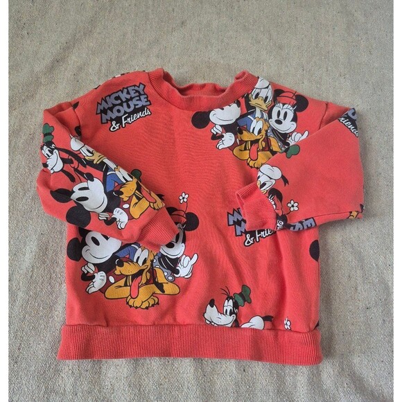 H&M x Mickey mouse sweatshirt size 12-18 months - Picture 1 of 4